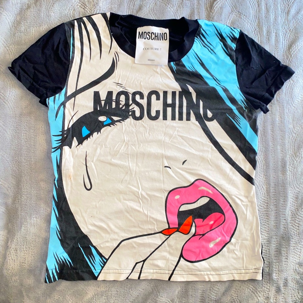 MOSCHINO BEAUTIFUL RED LIP TEE
